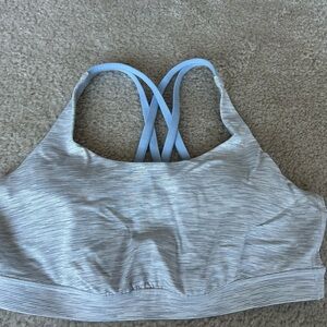 Lululemon Light Blue and gray Energy Bra